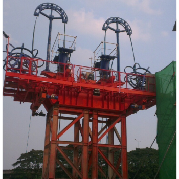 Hydraulic Equipment Hoisting Operations at Construction Sites in Thailand4