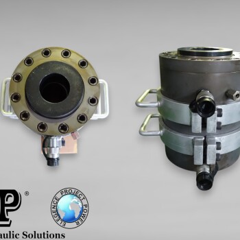 Aluminum double-acting hollow hydraulic jack